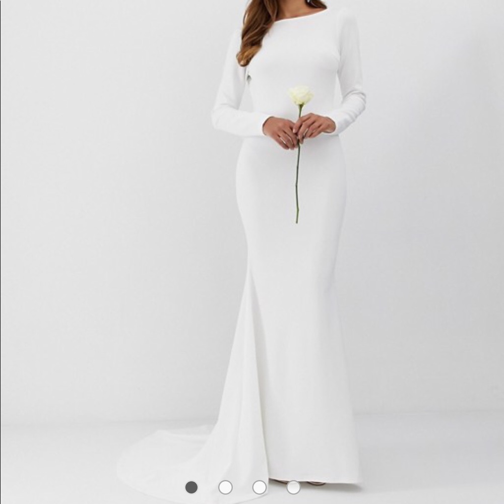 White formal dress
